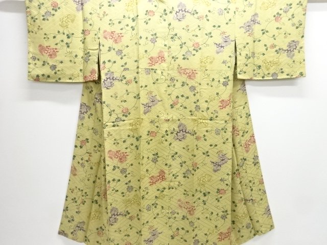 Japanese Kimono / Chirimen Kinsha Silk